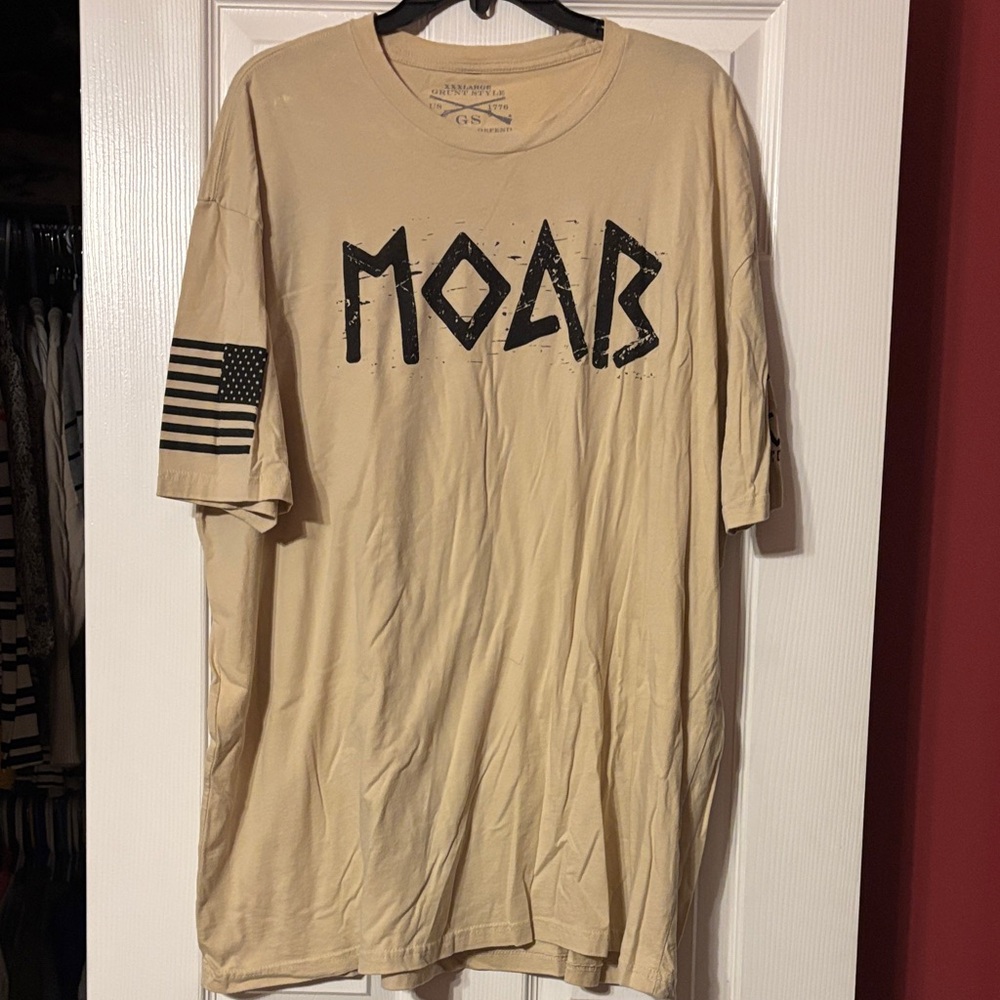 Grunt Style MOAB Tan Graphic Tee size xxxl